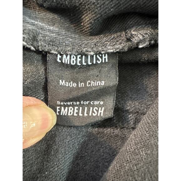 Embellish Black Prox Cargo Jeans Size 40 Practical And Comfortable Streetwear - Picture 14 of 15